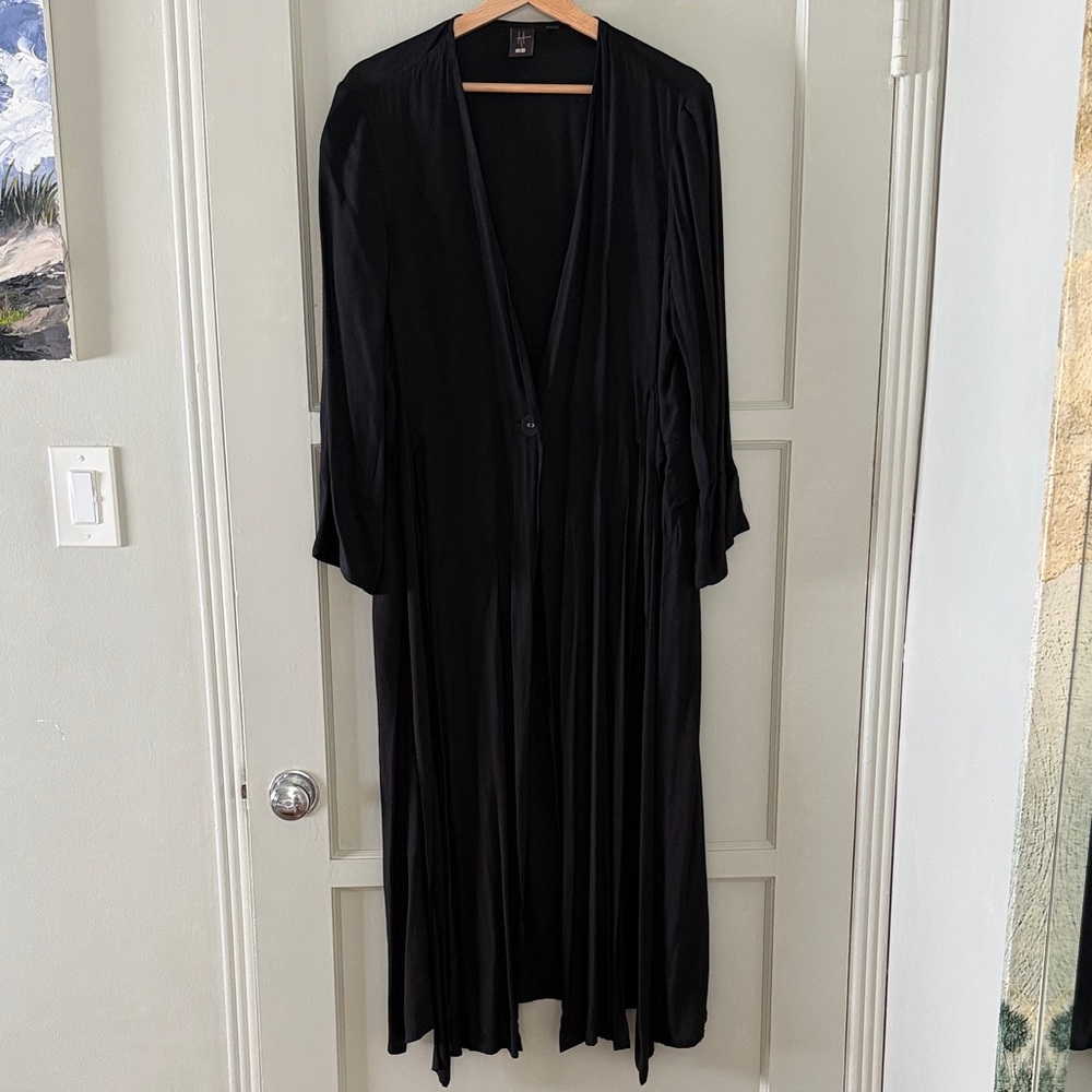 Black Long Drapey Cardigan